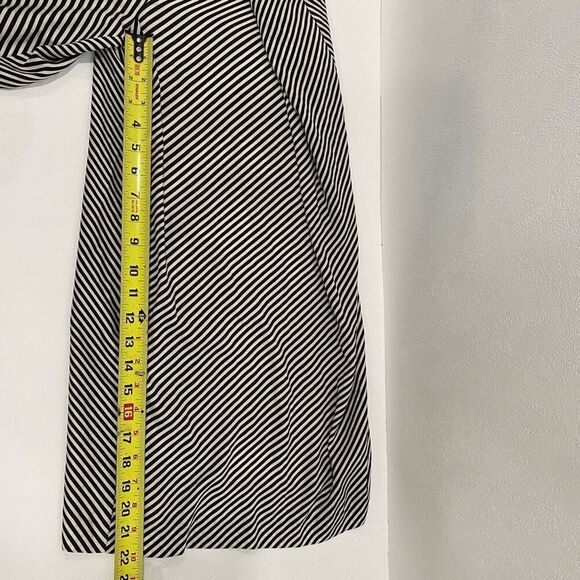 H&M Black & White Striped Maxi Dress with Belt | Size M - Picture 9 of 9